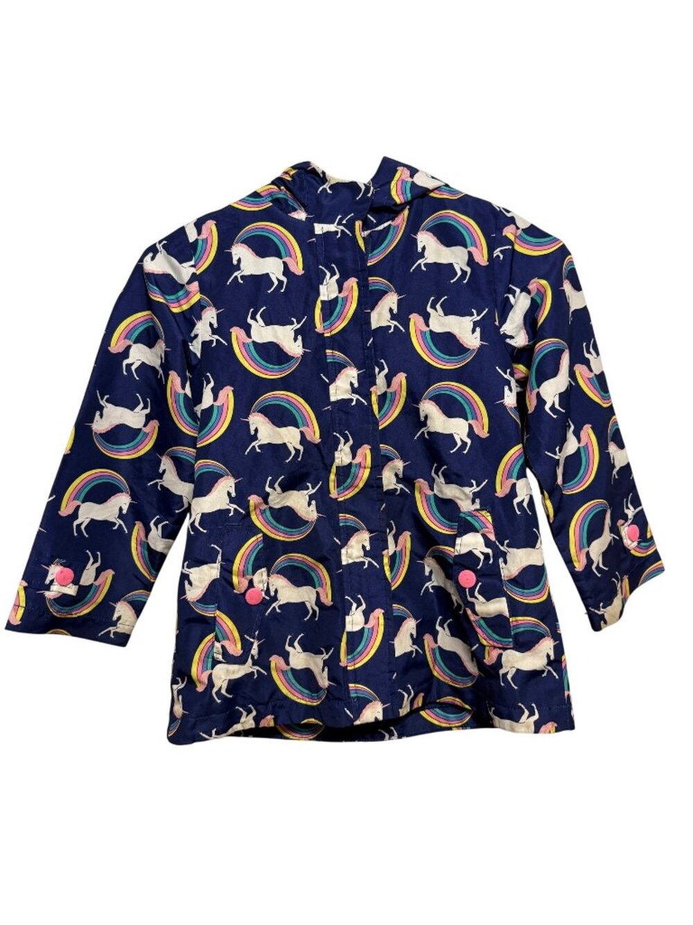 Carters Girls Unicorn & Rainbow Jacket M 5-6 Polyester